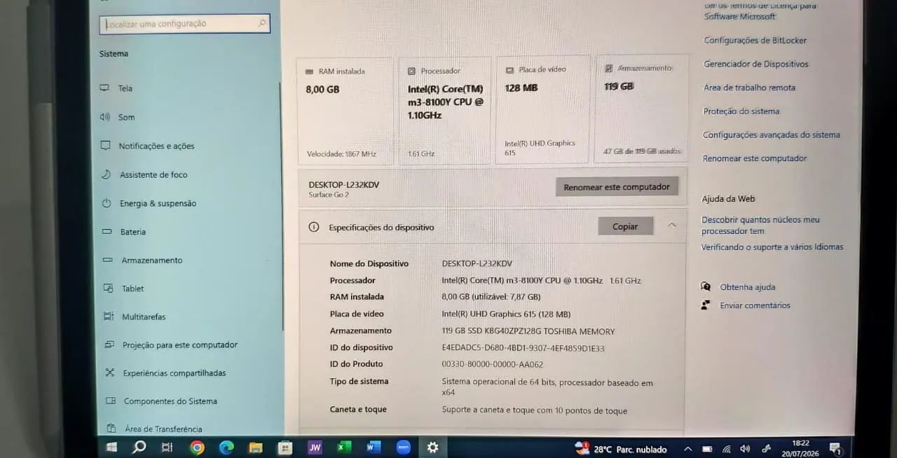  MICROSOFT SURFACE GO 2 - NOTEBOOK + TABLET 2 EM 1 | R$ 2.499,00<br> - Foto 4