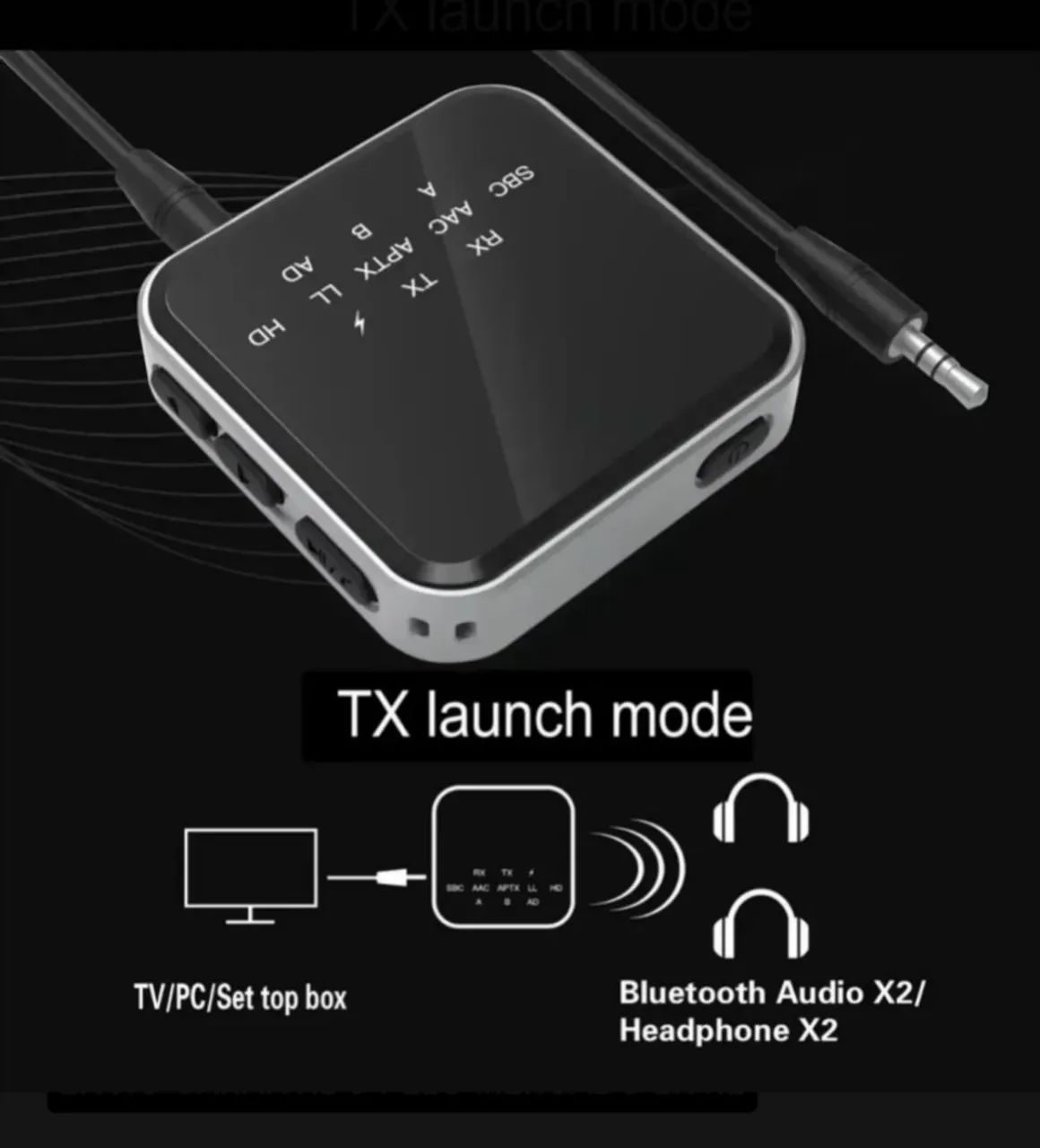Receptor e transmissor bluetooth 