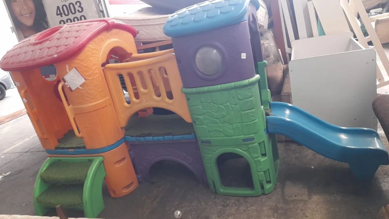 playground infantil 3 x 2 c casinha escorrego  - Foto 2