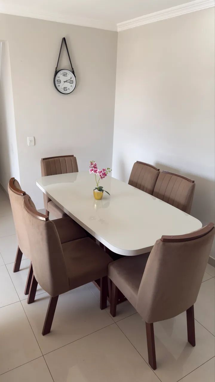 Mesa de Jantar 6 lugares em MDF - Foto 4