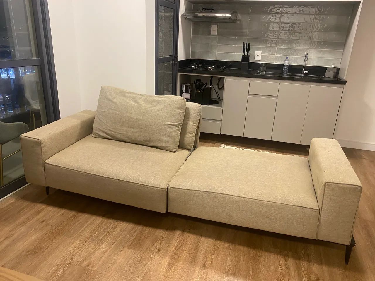 Sofá Moderno - Linho - Foto 2