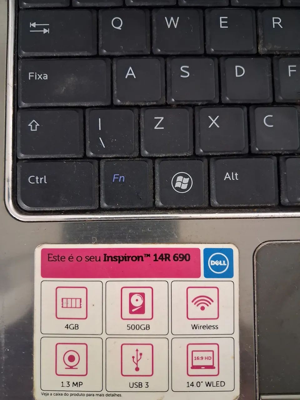 Notebook usado HD 500 GB RAM 4 GB SÓ FUNCIONA LIGADO NA TOMADA - Foto 4