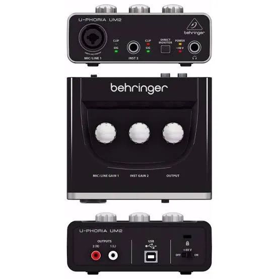 Interface De Áudio Behringer Um2 U-phoria - Foto 2