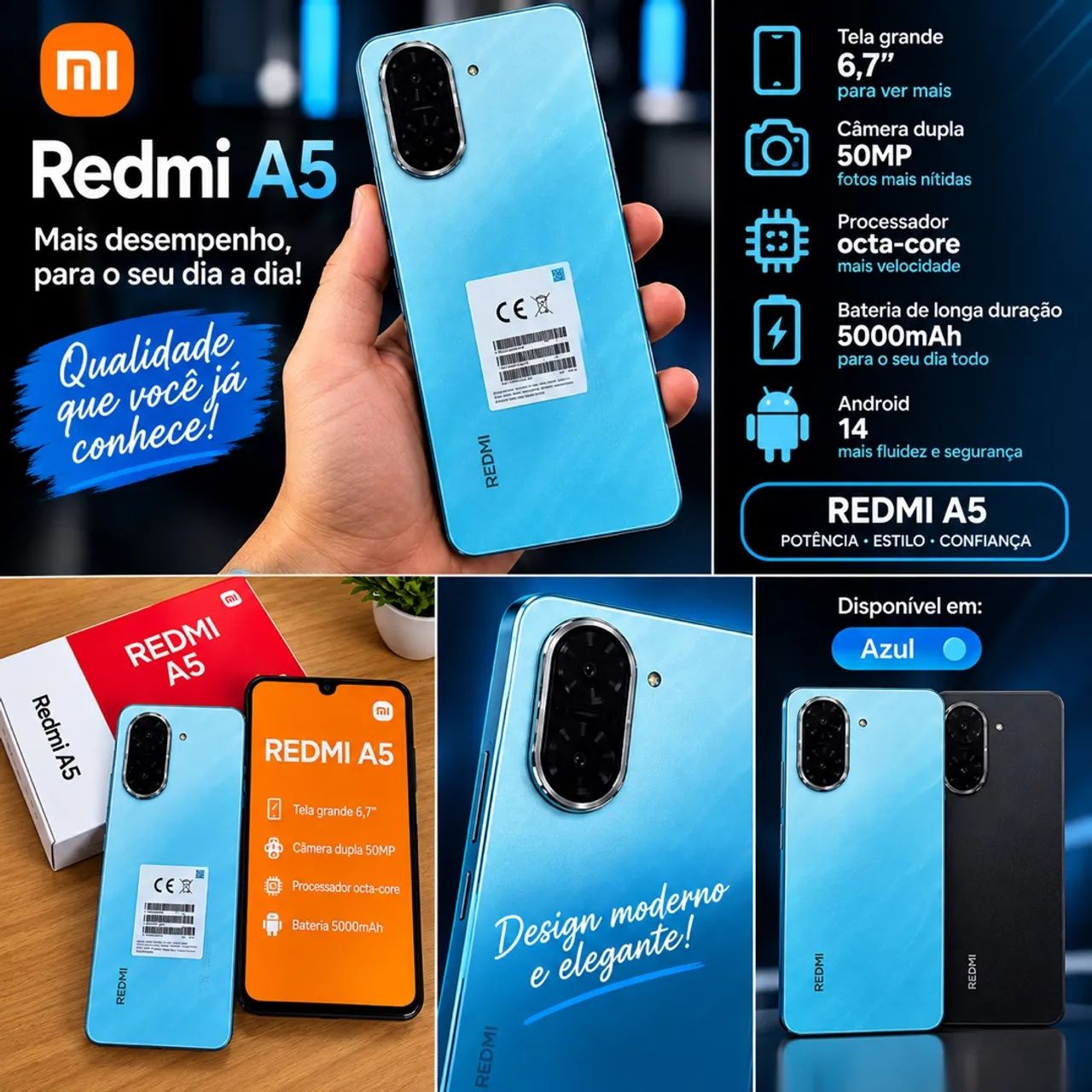 Vendo Redmi A5 novo 
