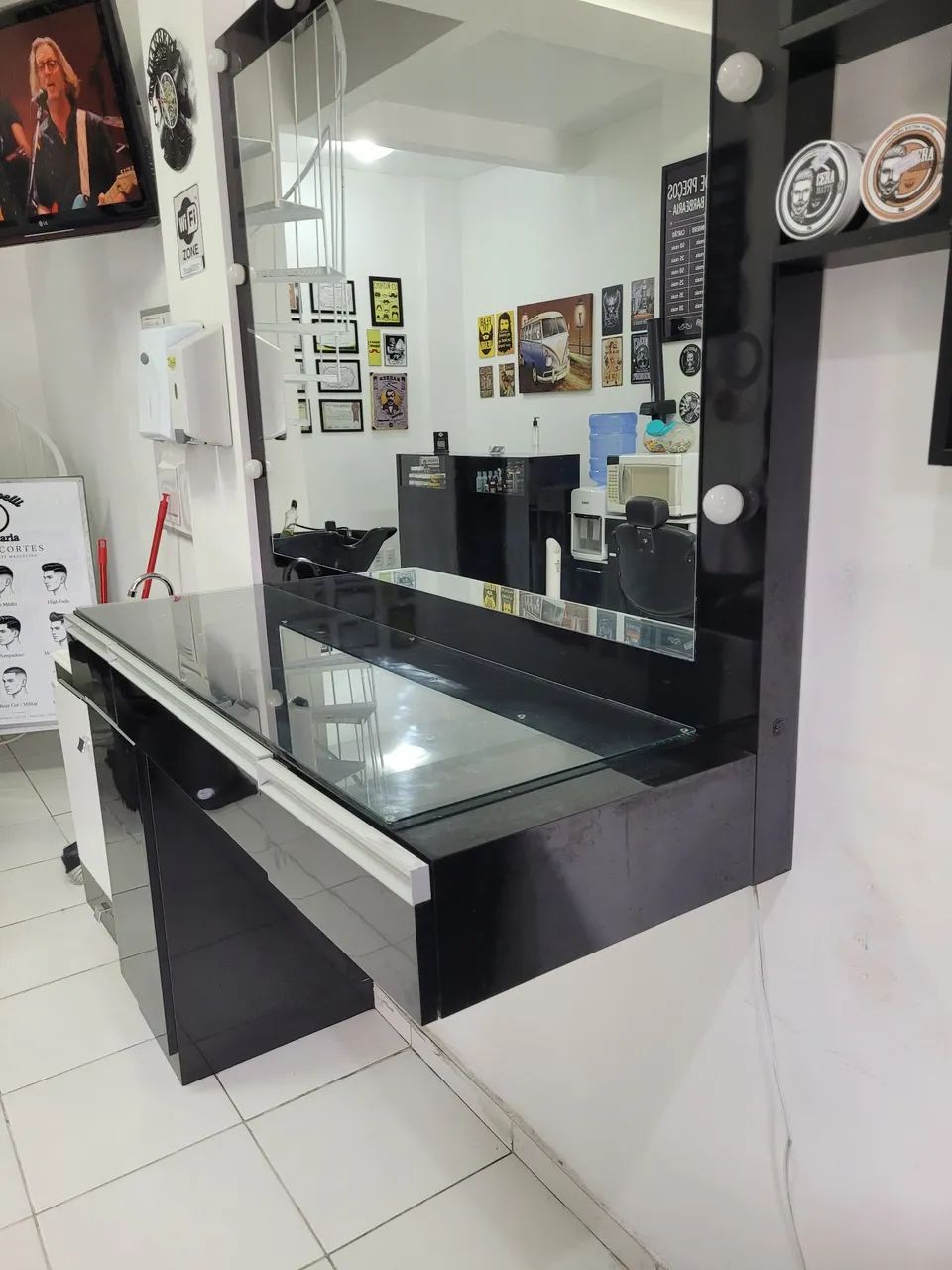 Bancada para barbearia ou salão de beleza  - Foto 4