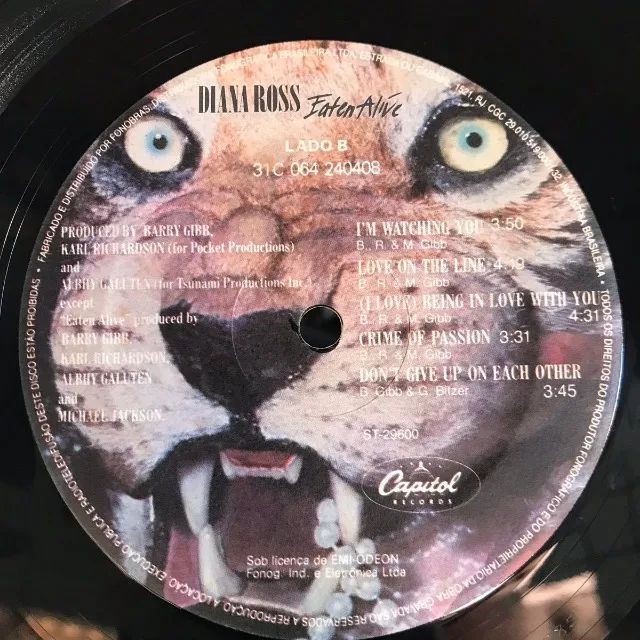 LP Vinil - Diana Ross - Eaten Alive - feat michael jackson - Foto 4