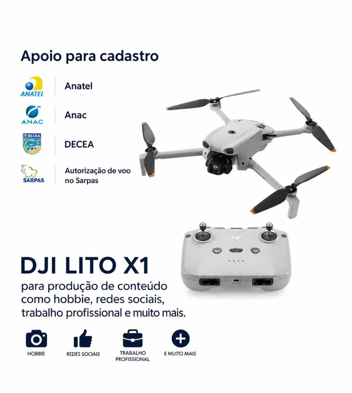 DJI Lito X1 standart LANÇAMENTO LACRADO 