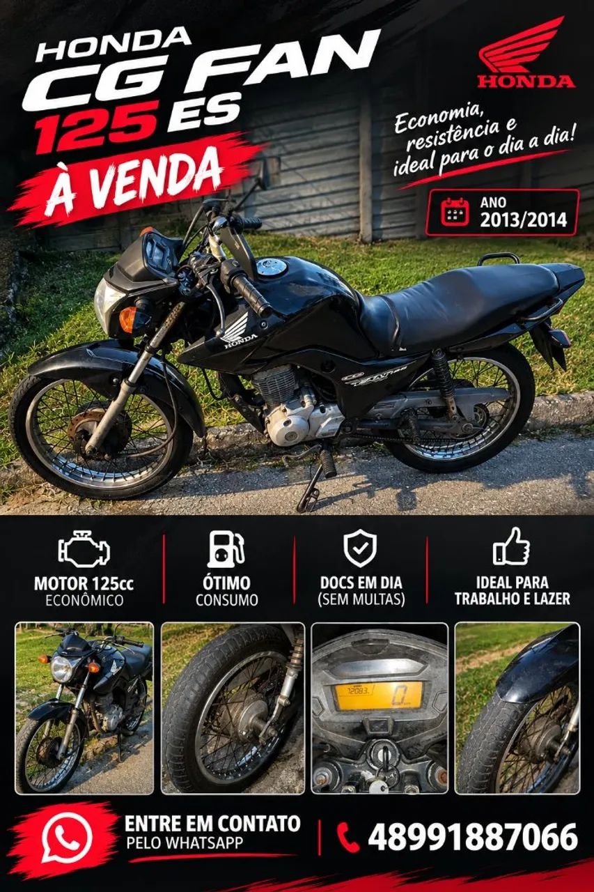 ? HONDA CG FAN 125 ES ? 2013/2014