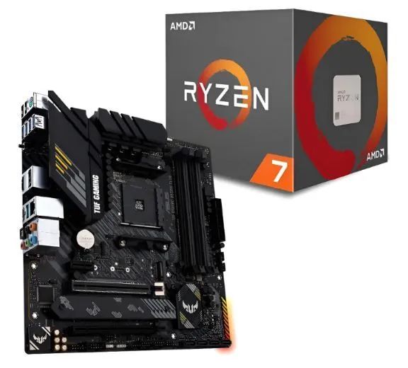 Kit am4 placa tuf b550 e processador Ryzen 7 5700g - Peças de