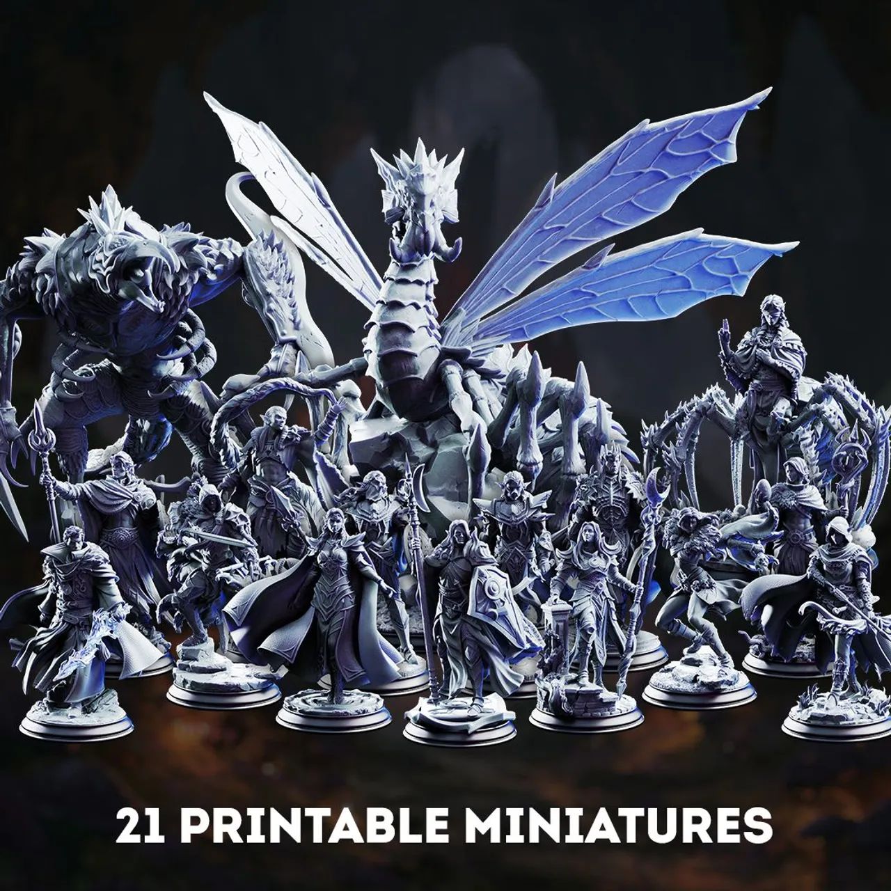 Miniaturas RPG em Resina