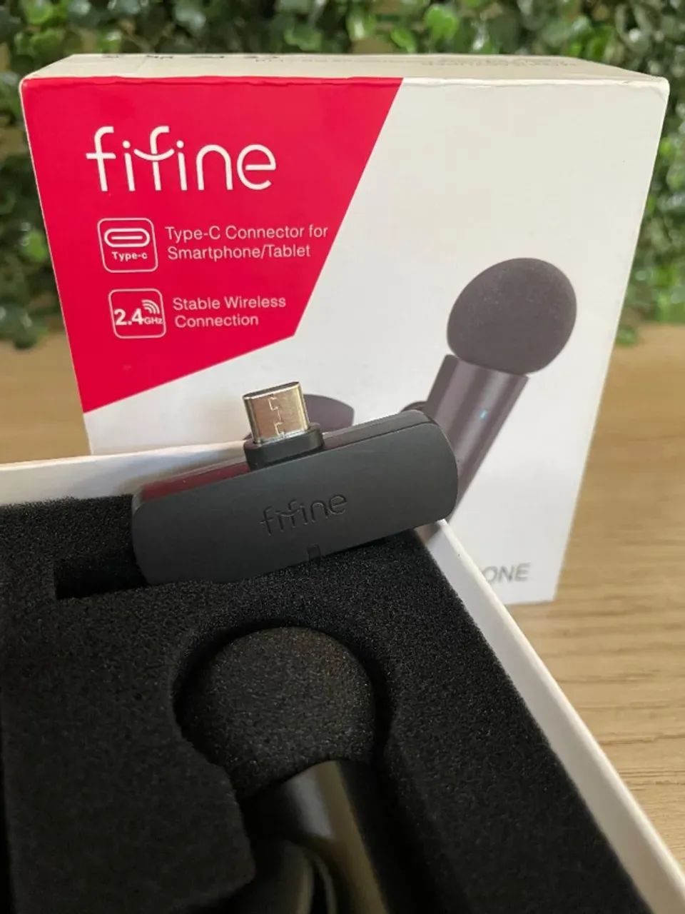 Microfone de Lapela Sem Fio Fifine M6 USB-C Lacrado - Foto 3