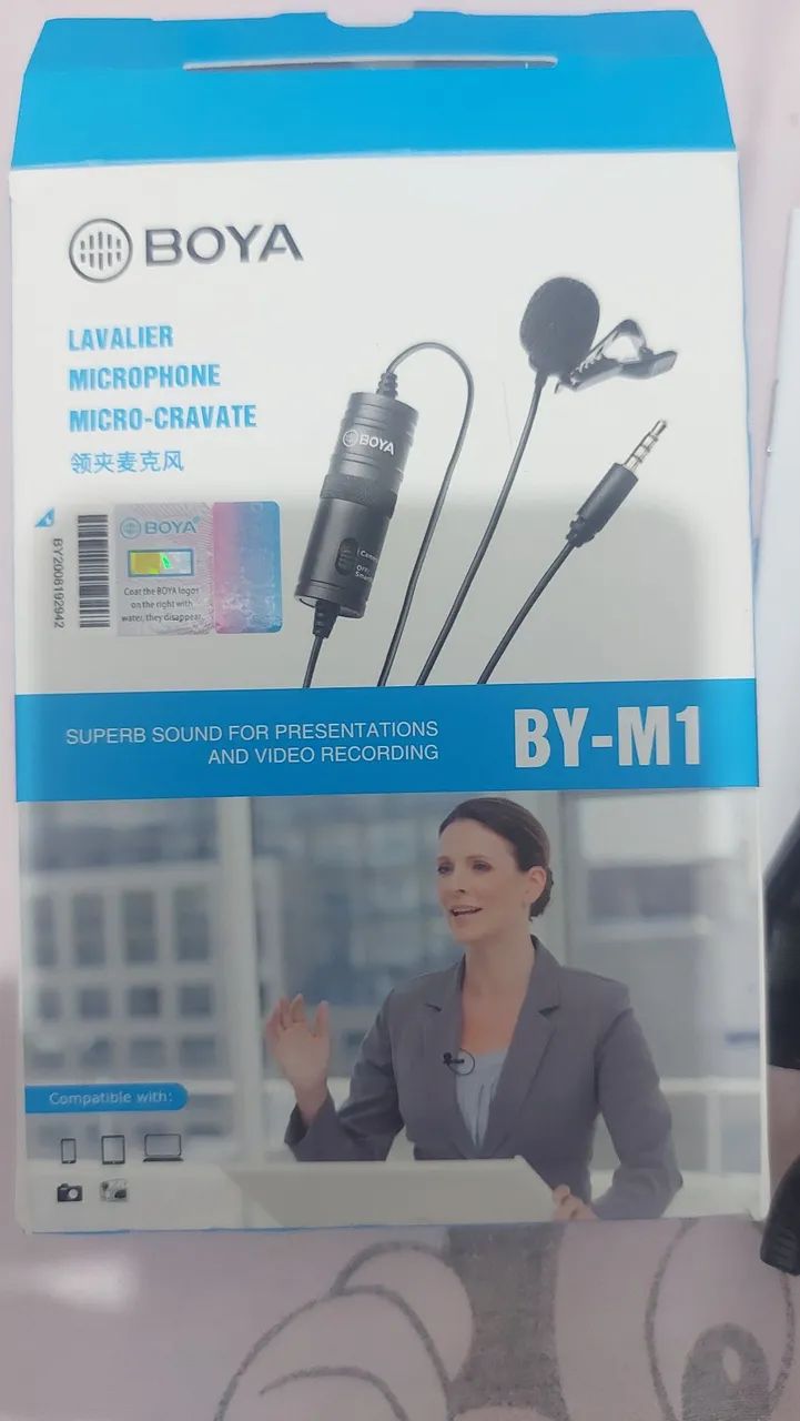 Microfone de lapela Boya 
