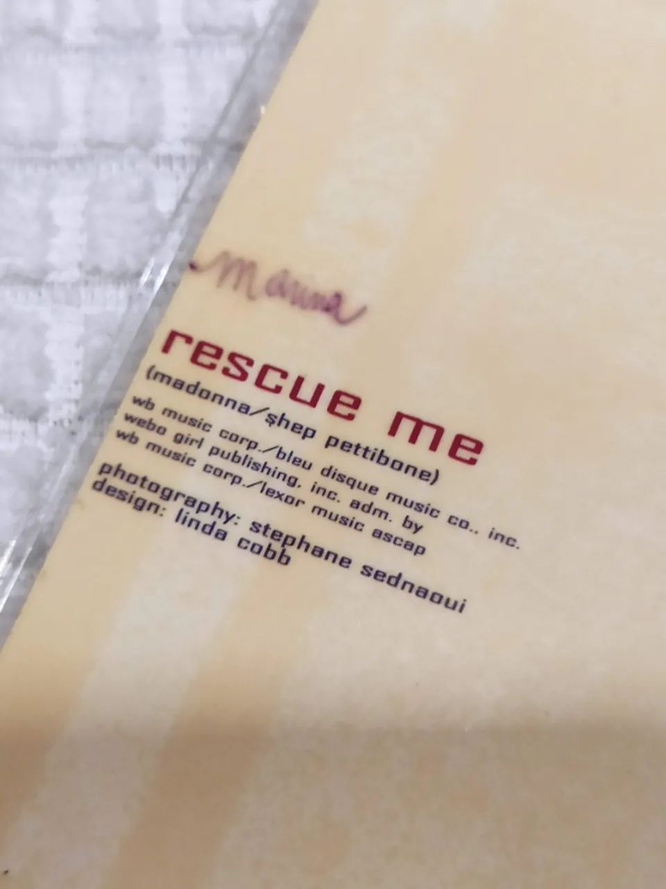 CD Single Madonna Rescue Me - Foto 4