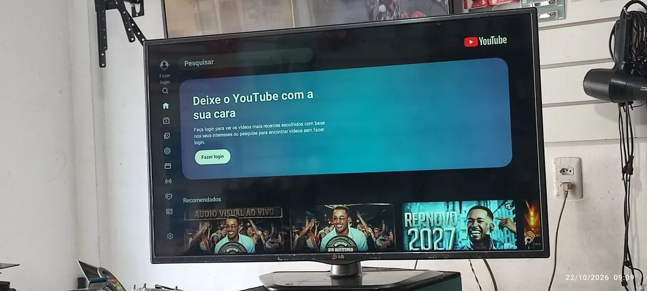 Smartv LG 42 polegadas com pé e controle!!!  - Foto 4