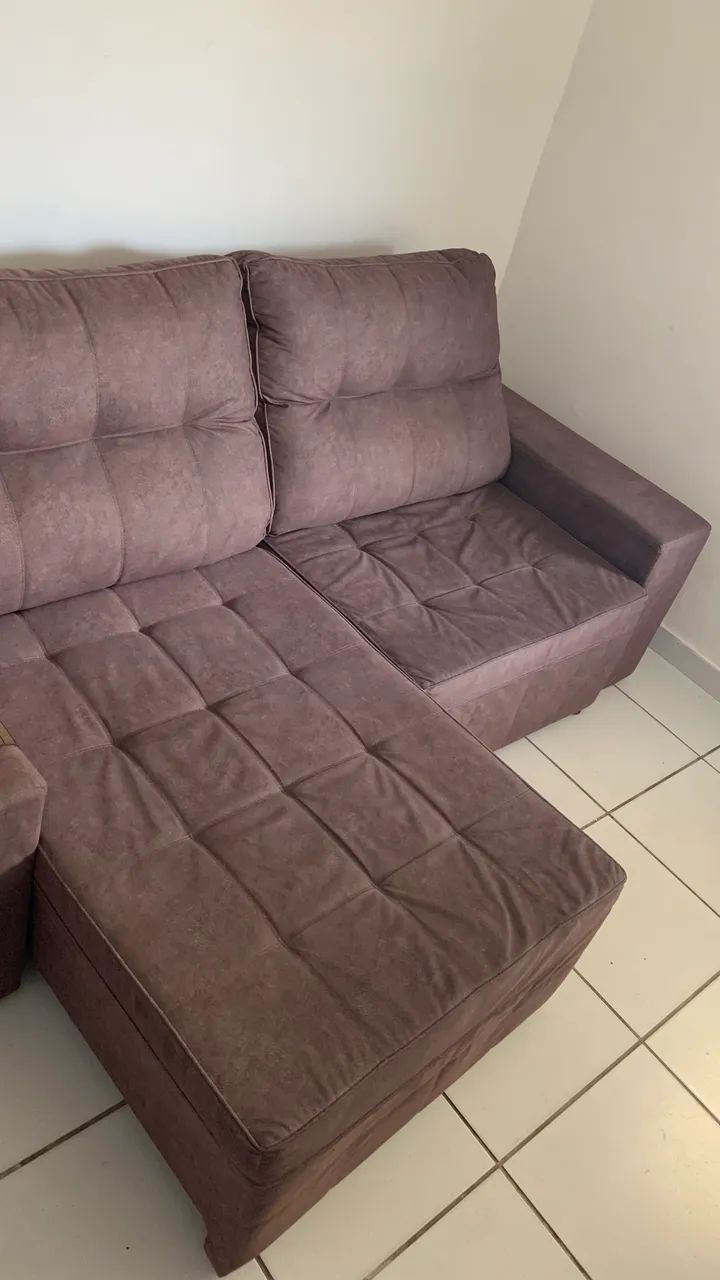 Sofá reclinável marrom  - Foto 4