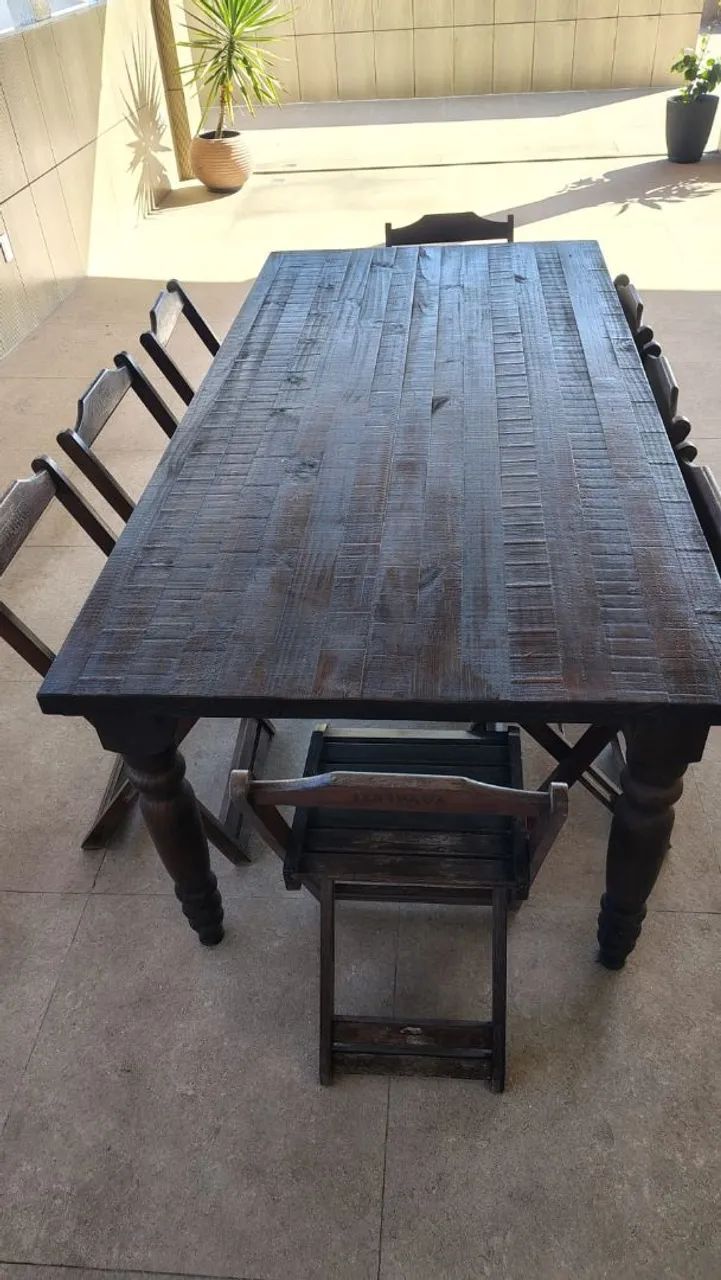 Mesa com 8 cadeiras  - Foto 2