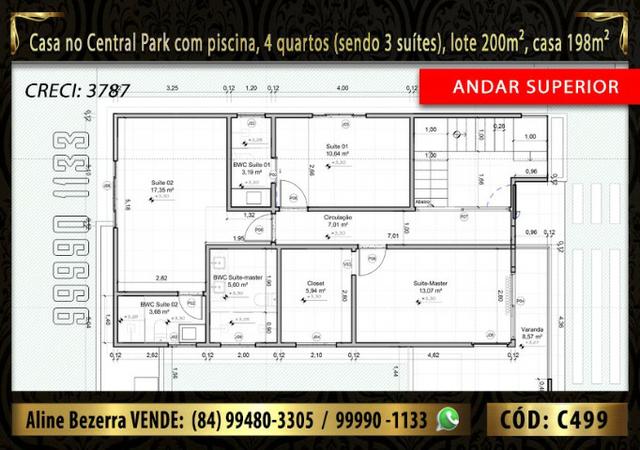 Duplex com piscina, 4 quartos, condomínio Central Park, facilita a negociação - Foto 4