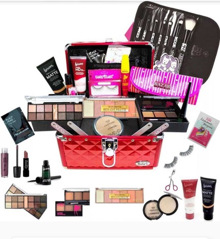 Maleta + Kit Maquiagem Completa Luisance Rubys + Brinde Bz15(Leia toda a descrição)