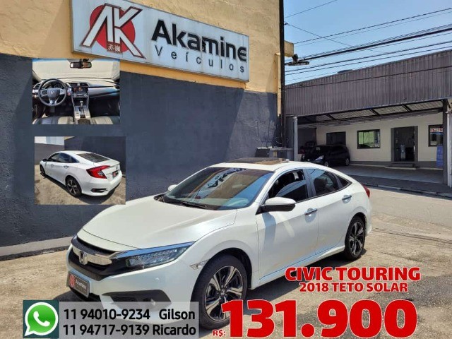 HONDA CIVIC 1.5 TOURING 2018 TURBO AUTOMÁTICO COMPLETO KM 76.122.