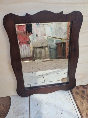  Espelho De Parede Em Imbuia - Foto 2