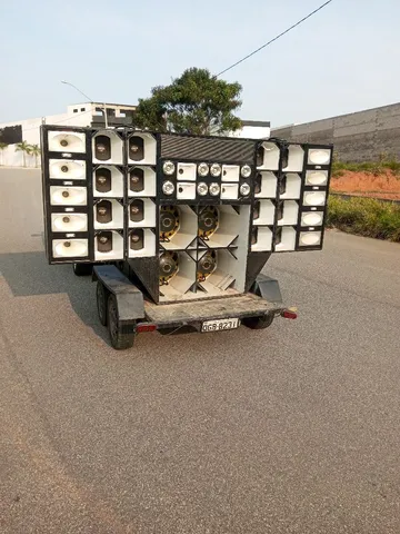 Mini Carretinha de Som Automotivo em um Carro Infantil ! 