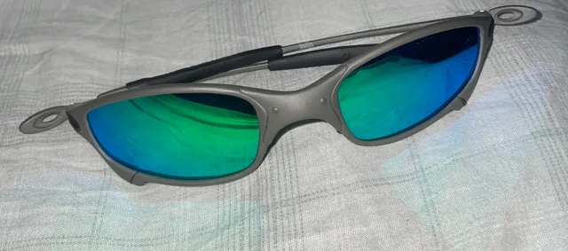 Óculos De Sol Juliet Metal Lente Azul Claro Polarizado Uv400