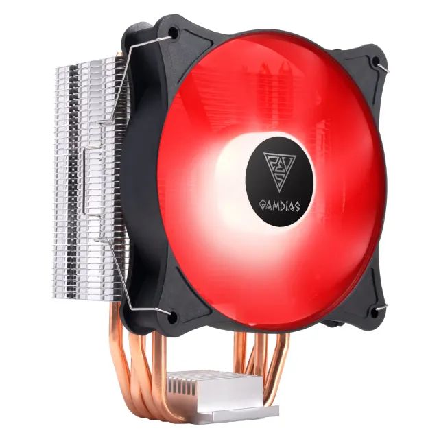 Air Cooler Boreas E1-410 120mm Led Vermelho Intel/AMD LGA1700/2066/2011 | AM4 - WZetta