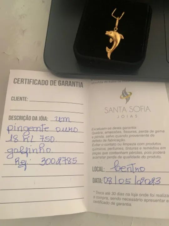 Pingente Ouro 18K  1,4g - Foto 3