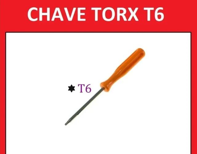 Chave Torx T6 Com Furo Para Controle Xbox 360  Arduino Automação Robotica COD-FR52 