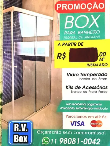 Box banheiro vidro