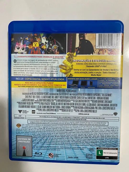 Blu ray Original - Uma Aventura Lego (Lego Movie) - Foto 2