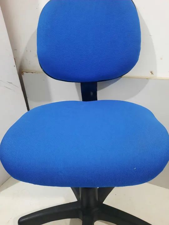 Poltrona Giratória Azul - Foto 4