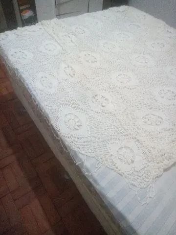 Colcha de Crochê de casal nova.