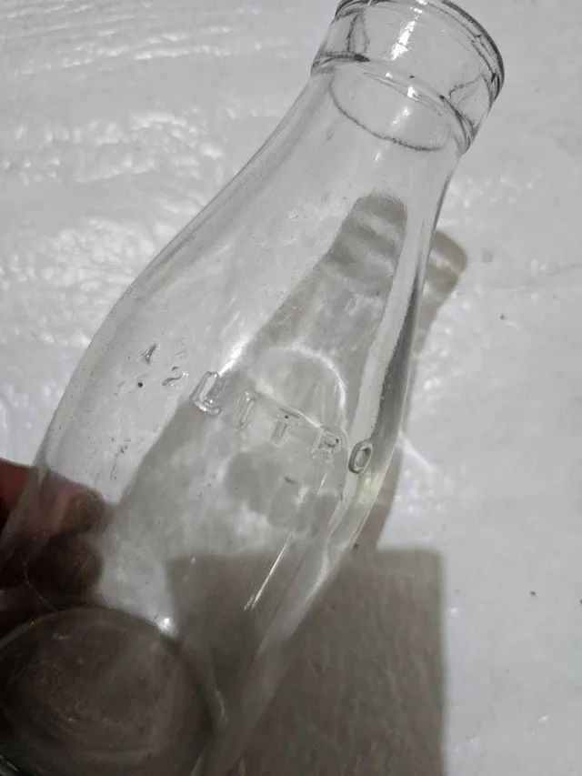 Antiguidade garrafa de leite antiga 1/2 litro - Foto 4