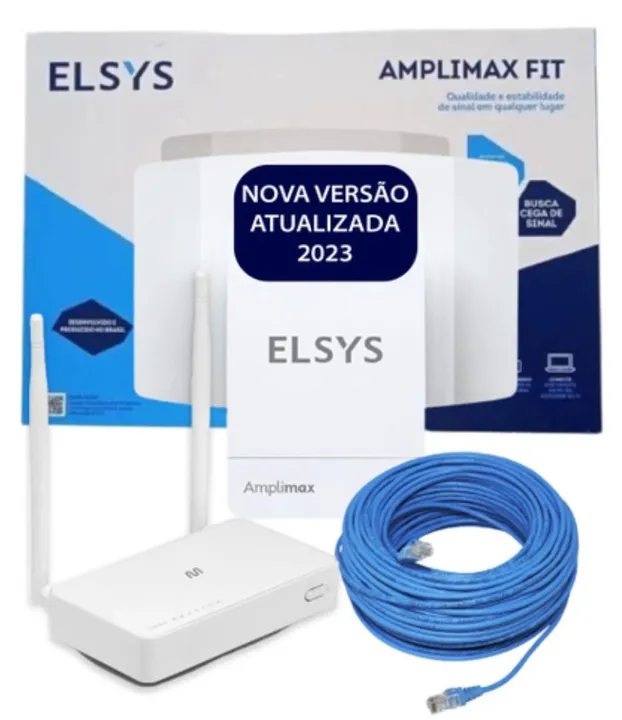 kit amplimax fit roteador e cabo.