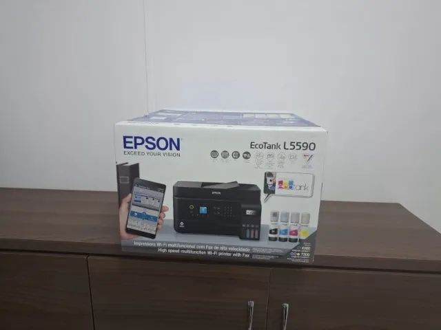 Impressora Multifuncional L5590 - NOVA, Jato de Tinta, EcoTank L5590, Colorido, USB