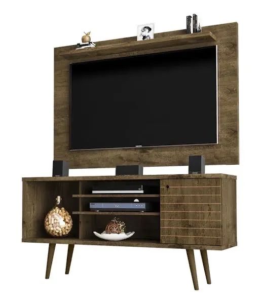 Rack Com Painel Até 50 Polegadas Marrom