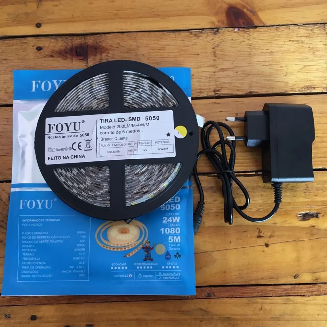 Fita Led Branca Quente 5m $82 - Foto 5