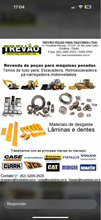 Peças para Tratores e Máquinas Pesadas - Trevão - Foto 2