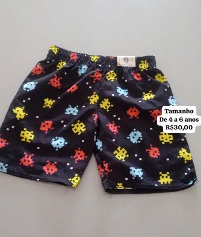 Shorts infantil Tactel lindos e maravilhosos 