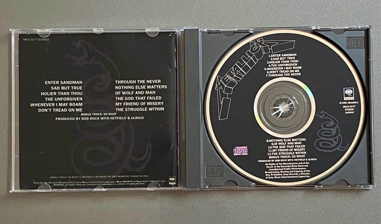 Cd Metallica Black Álbum japonês  - Foto 3