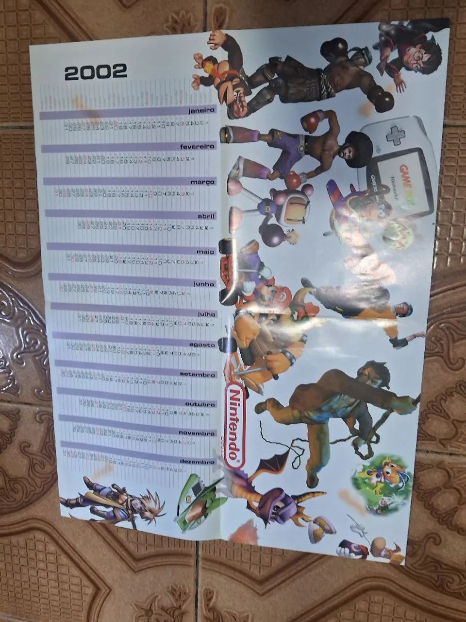 Pôster calendário 2002 Nintendo World  - Foto 2