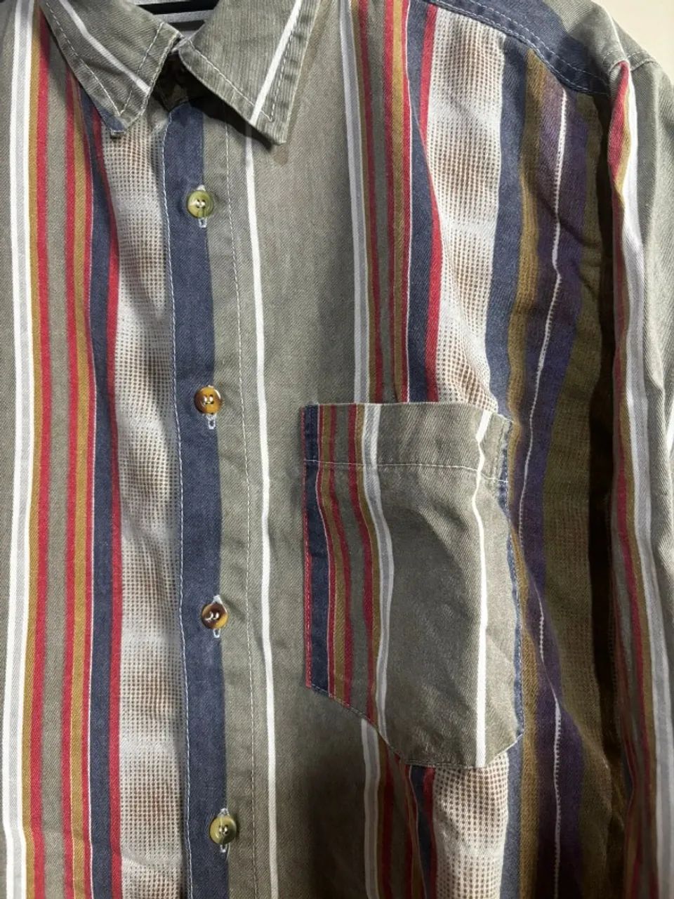 Camisa Listrada anos 90 - Foto 5