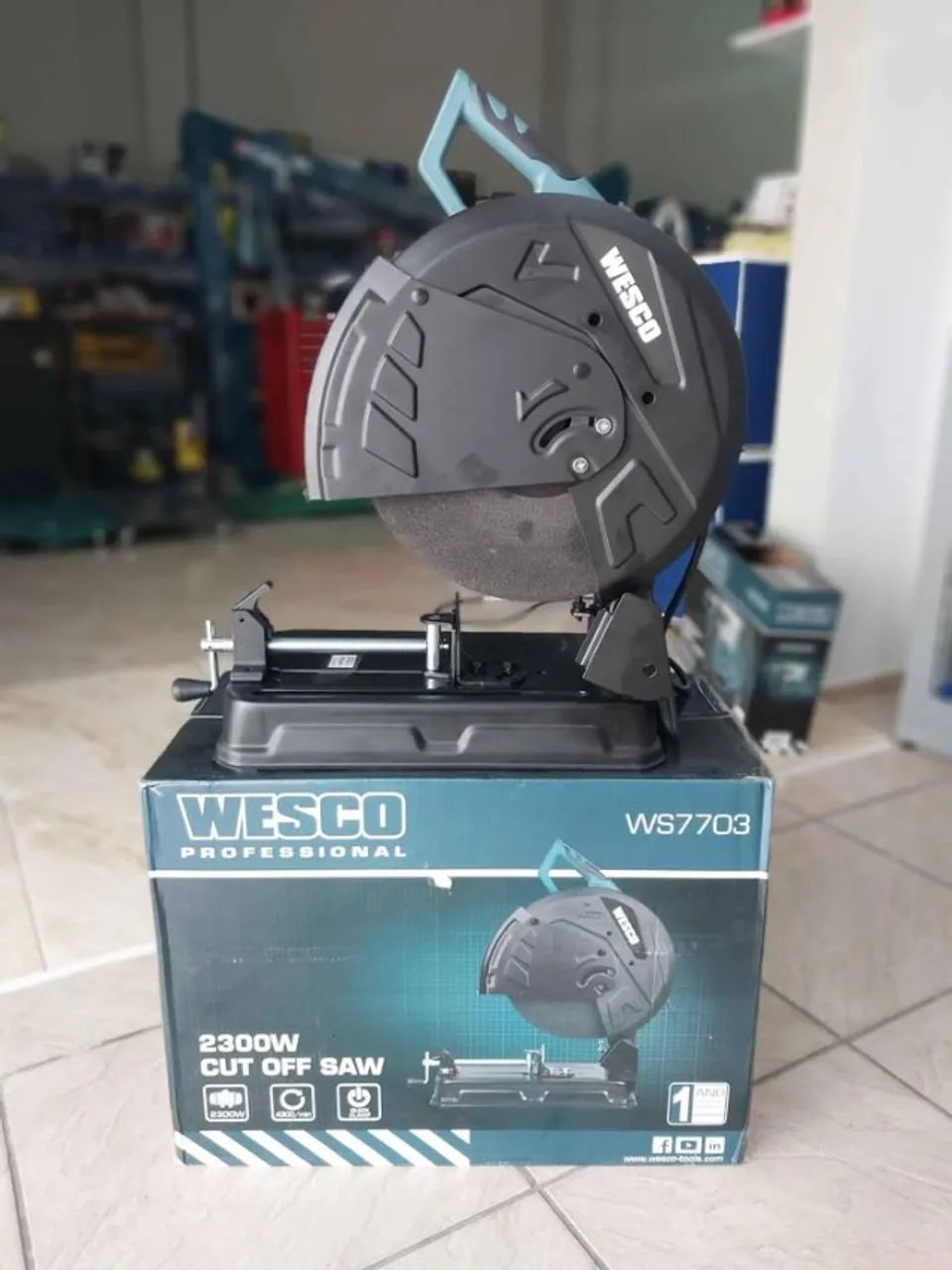 Serra Policorte 14 polegadas Profissional 2300w 220v - Wesco - Foto 2