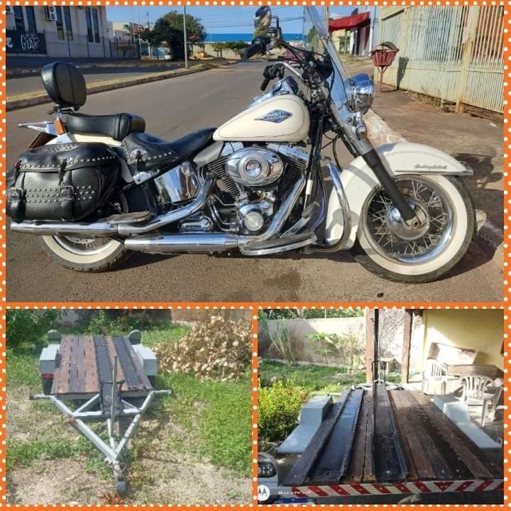 Vendo moto completa com reboque - Foto 4