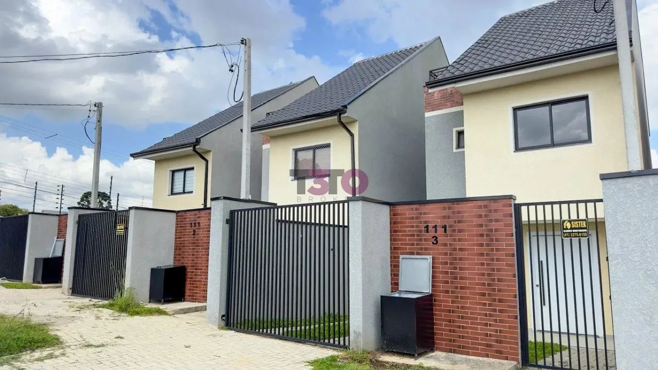 Sobrado novo à venda, 3 quartos sendo 1 suíte, por R$ 630.000,00, Xaxim, Curitiba/PR