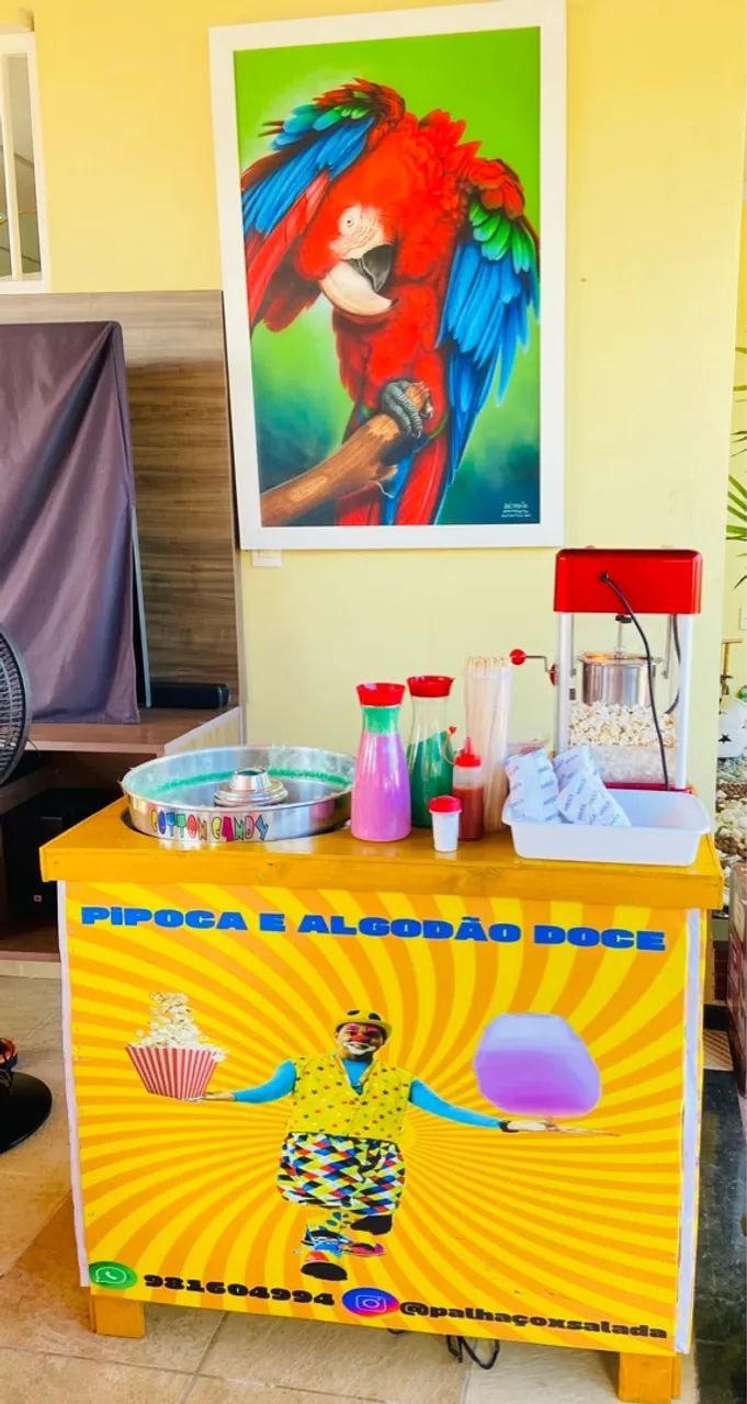 Kit de Pipoca e Algodão Doce