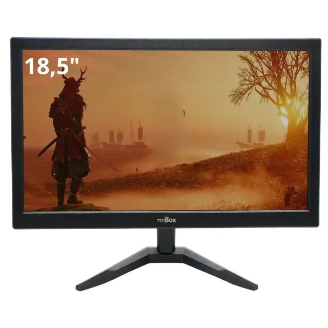 Monitor LED 18.5" mnBox D-MN185 HD HDMI VGA - 60Hz 5ms Ultra Slim (Novo)