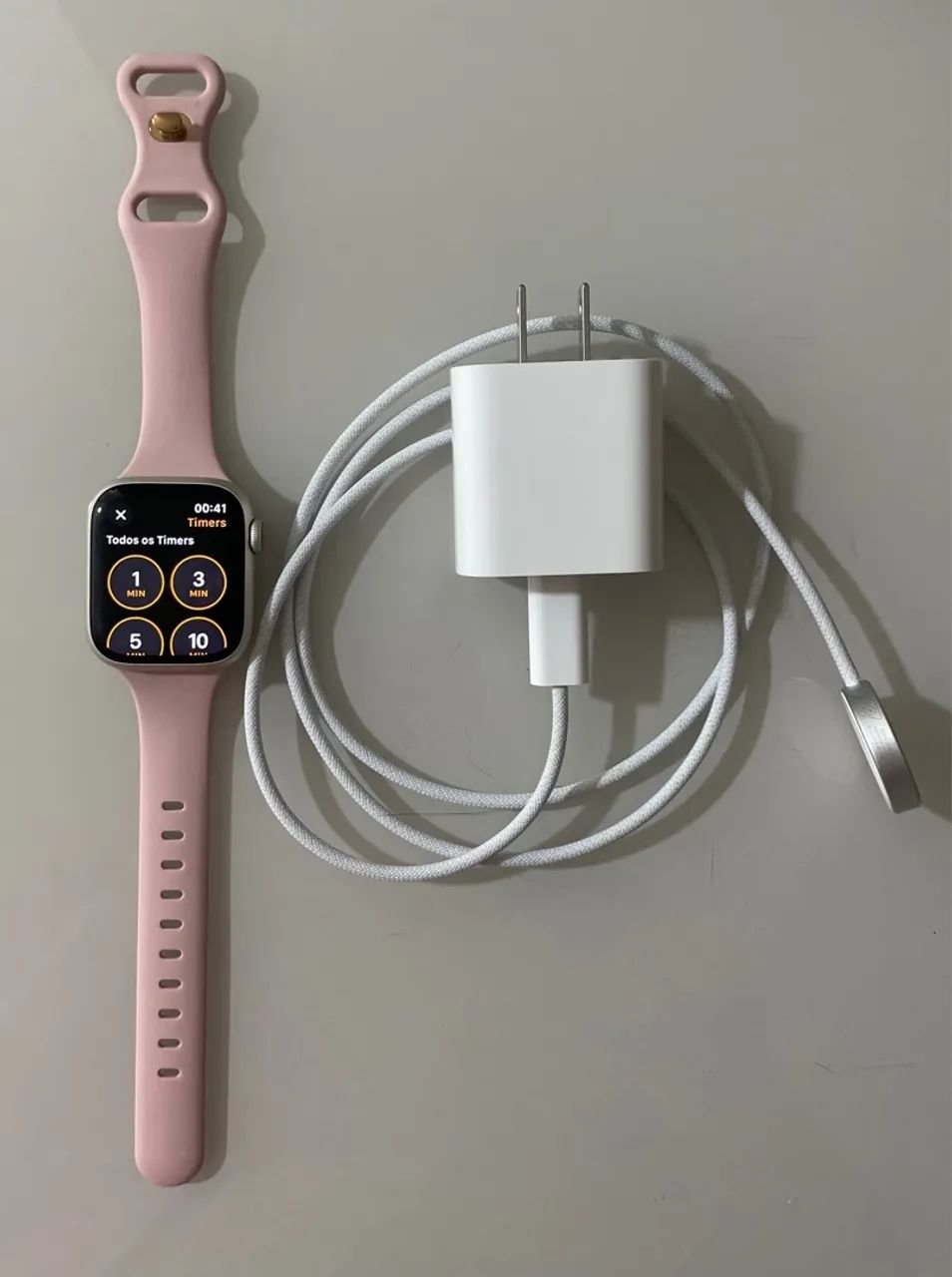 Apple Watch Series 7 - 41mm - GPS + Cellular + Carregador