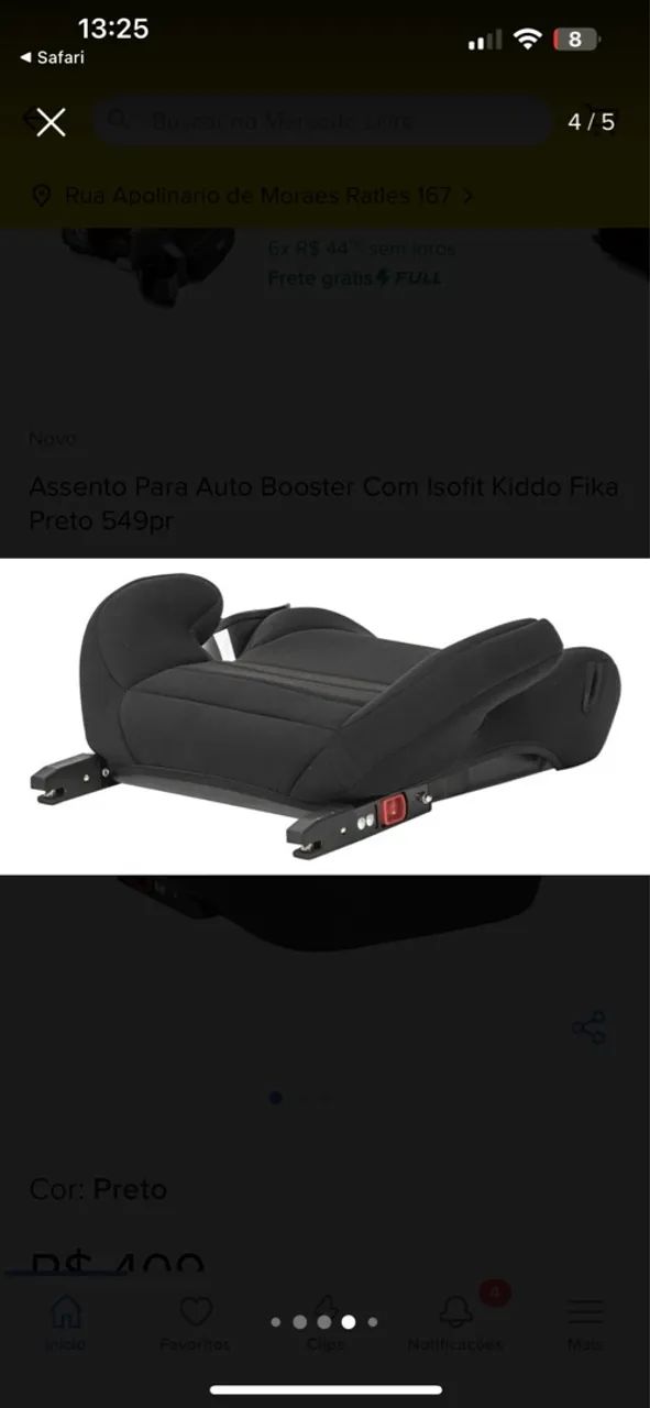 Assento elevação kiddo isofix - Foto 2